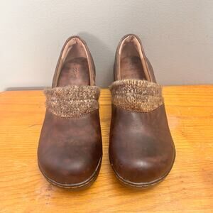 B.O.C Born Concept Women’s Brown Slip-on Clog Shoe Sz 8.5